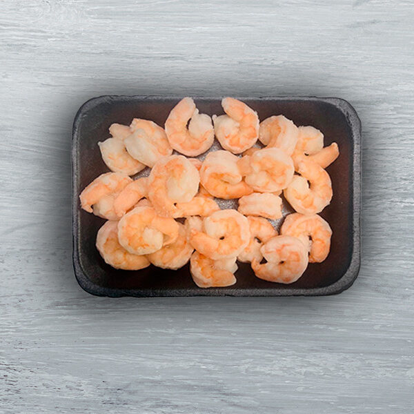 Cooked peeled tail off shrimp